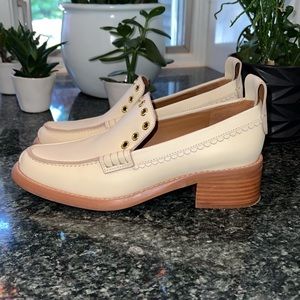 See By Chloe Beige Nora Heeled Loafer